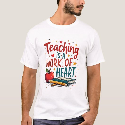 Teacher Appreciation T-Shirt – "Lesgeven is een we (Voorkant)