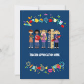 Teacher Appreciation Week Aangepaste bedankpas Bedankkaart (Voorkant)