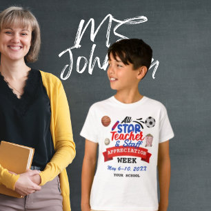 Teacher Appreciation Week All Star School Kind T-shirt