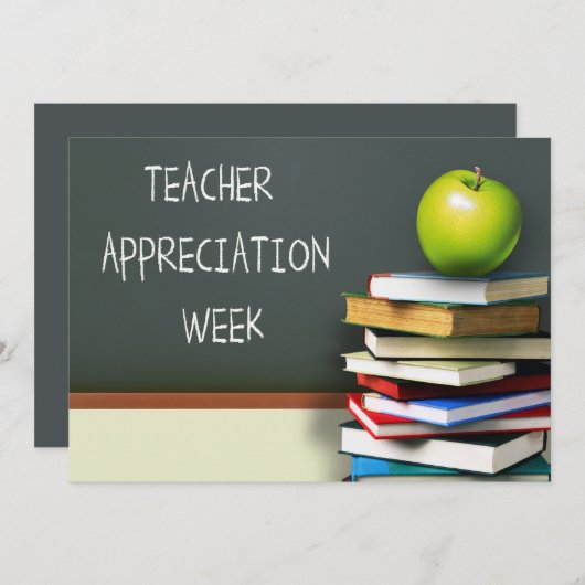 Teacher Appreciation Week Custom Bedankkaart (Voorkant / Achterkant)