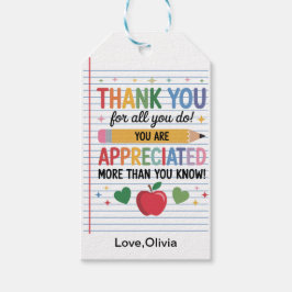 Teacher Appreciation Week  – Heartfelt Gratitude Cadeaulabel