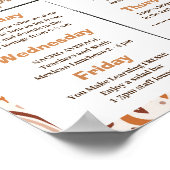 Teacher Appreciation Week Route bewerkbaar Poster (Hoek)