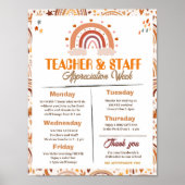 Teacher Appreciation Week Route bewerkbaar Poster (Voorkant)