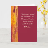 Teacher Appreciation Wenskaart Kaart (Gele Bloem)