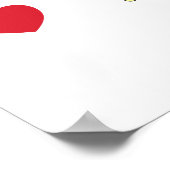 Teacher Appreciation Worm in Apple Naam toevoegen Poster (Hoek)