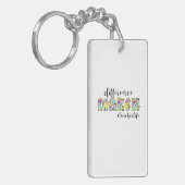 Teacher Art Difference Make Teacher Life Sleutelhanger (Voorkant Links)