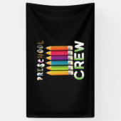Teacher Art Preschool Crew Teacher Spandoek (Verticaal)