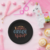 Teacher Art Second Grade Squad Papieren Bordje (Feest)