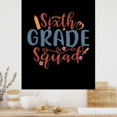 Teacher Art Sixth Grade Squad Poster (Keuken)