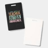 Teacher Art Teacher An Awakener Badge (Voor- en achterkant)