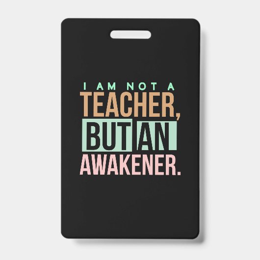 Teacher Art Teacher An Awakener Badge (Voorzijde)