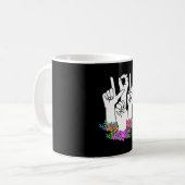 Teacher ASL Hand Sign Koffiemok (Voorkant links)