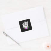 Teacher ASL Hand Sign Vierkante Sticker (Envelop)