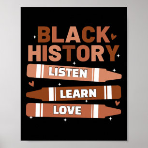 Teacher Black History Month citaat Afro-Amerikaans Poster