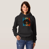 Teacher Black History Queen Melanin Afro African P Hoodie (Voorkant volledig)