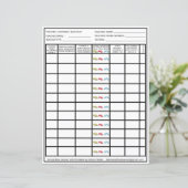 Teacher Bus Duty Driver Pickup Studentenlijst (Staand voorkant)