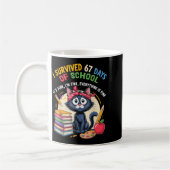 Teacher Cat I Survived 67 Days Of School I'm Fine  Koffiemok (Links)