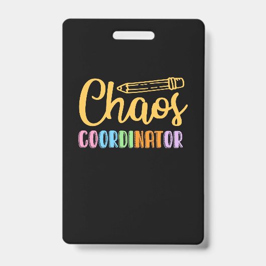 Teacher Chaos Coordinator Badge (Voorzijde)