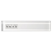 TeAcHEr Chemistry Periodic Table Element Symbols Naambordje (Voorkant)