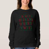 Teacher Christmas Alphabet Ugly Sweater (Voorkant)