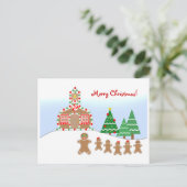 Teacher Christmas Briefkaart - Gingerbread Scene (Staand voorkant)
