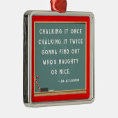 Teacher Christmas Collectible Metalen Ornament (Rechts)