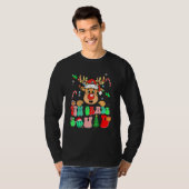 Teacher Christmas Funny 4th Grade Squad Reindeer G T-shirt (Voorkant volledig)