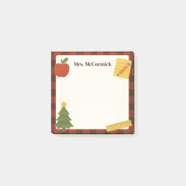 Teacher Christmas Holiday Sticky Post-It Notes