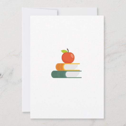 Teacher Class ontslagen Pensioen Partij Kaart (Achterkant)