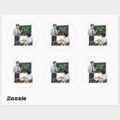 Teacher Classroom Illustration Sticker (Vel)