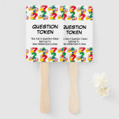 Teacher Classroom Management STEL EEN VRAAG TOKEN Handwaaier (Voorkant en achterkant)