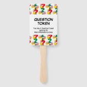 Teacher Classroom Management STEL EEN VRAAG TOKEN Handwaaier (Achterkant)