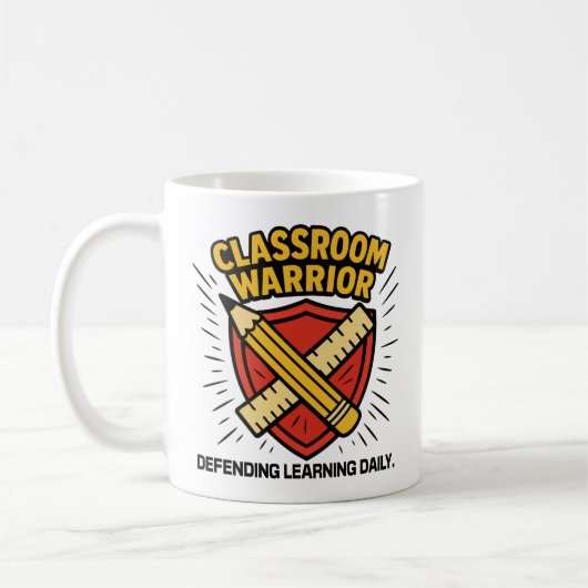 Teacher - Classroom Warrior Koffiemok (Links)