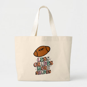 Teacher Coach Football minder rang meer tinten Grote Tote Bag