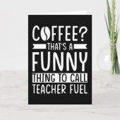 Teacher Coffee Gift Kaart (Voorkant)