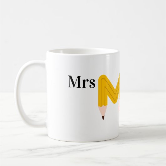 Teacher Coffee Mok, gepersonaliseerde naam, Koffiemok (Links)