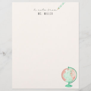 Teacher Custom Notecards Briefhoofd