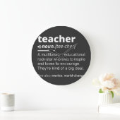 Teacher Definition - Funny Teaching School Teacher Grote Klok (Huis)
