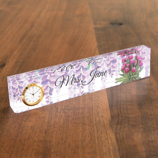 Teacher Desk Naam Bord Naambordje (Zijkant)