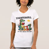 Teacher Dinosaur Teachersaurus T-shirt (Voorkant)
