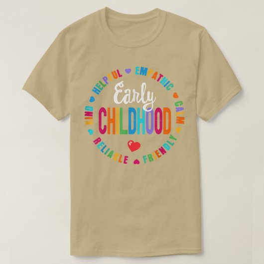 Teacher Early Childhood SQUAD Preschool Head Start T-shirt (Design voorkant)