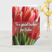 Teacher Easter Flower Card Kaart (Gele Bloem)
