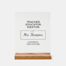 Teacher. Educator. Mentor. Custom Retirement Gift Acryl Bord
