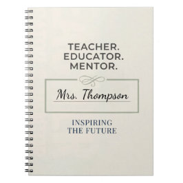 Teacher. Educator. Mentor. Custom Retirement Gift Notitieboek