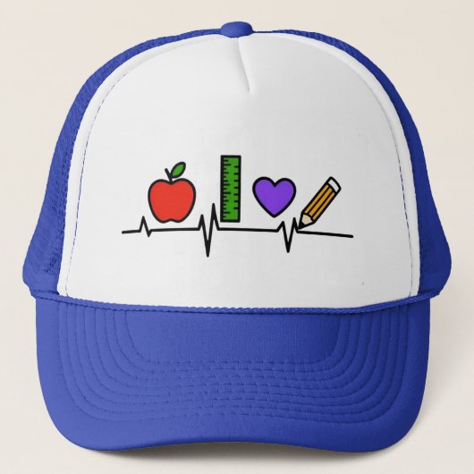 Teacher EKG Trucker Pet (Voorkant)