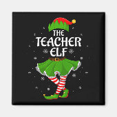 Teacher Elf Christmas Family Girls Women Elf Squad Magneet (Voorkant)