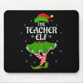 Teacher Elf Christmas Family Girls Women Elf Squad Muismat (Voorkant)
