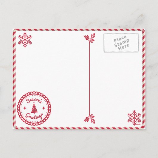 Teacher Elf - Kerst Briefkaart (Achterkant)