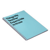 Teacher Expects Funny Notebook Notitieboek (Rechterzijde)