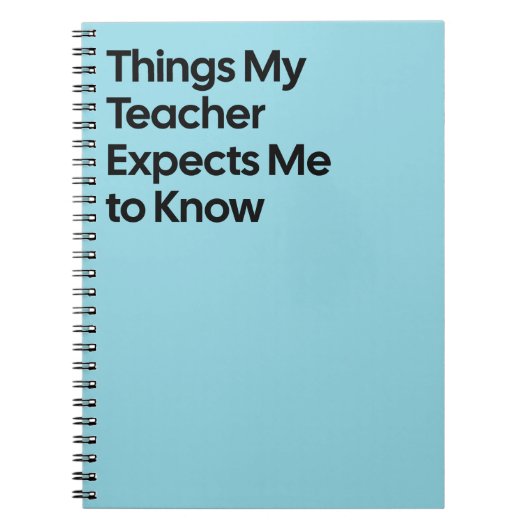 Teacher Expects Funny Notebook Notitieboek (Voorkant)
